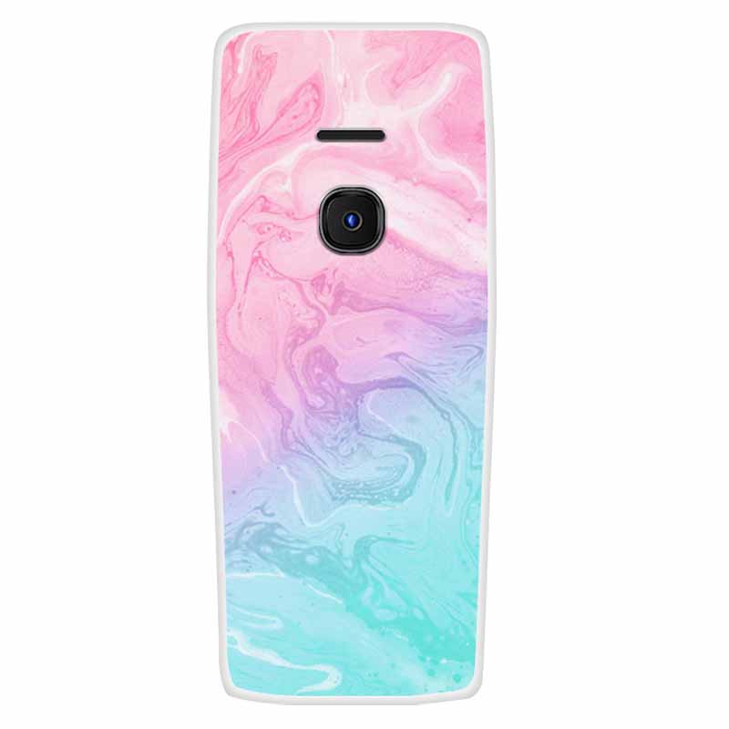 For Nokia 8210 4G Case Soft Silicone Owl Wolf Fashion Back Covers for Nokia 6300 4G Cases Lovely Painted Marble Protection Bags