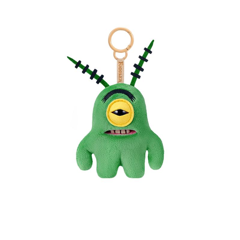 Ugly Cute Teeth Monster Plush Keychain Spongebob Style Backpack Pendant Desktop Decor Toy Gift For Fans