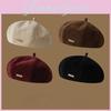 Suede Beret Cap With Adjustable Fit And Windproof Features For Casual Wear