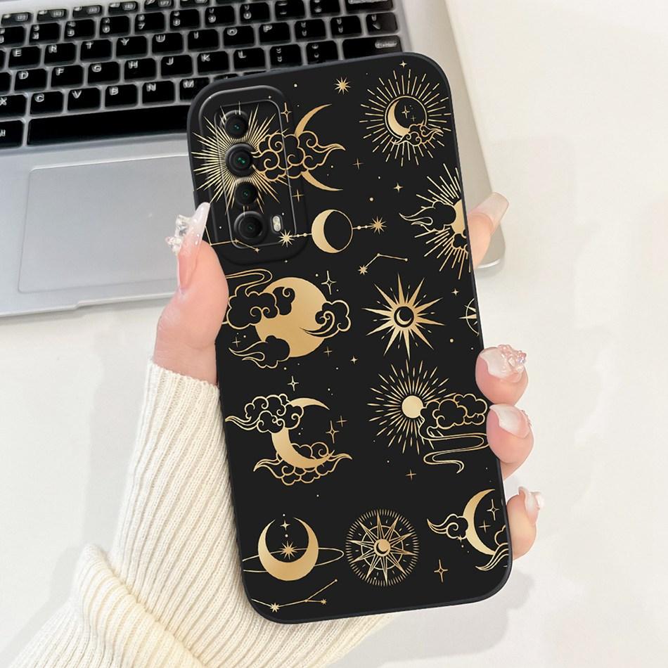For Huawei P Smart 2021 Case Huawei Y7A PPA-LX3 PPA-LX1 PPA-LX2 Elegant Printing Soft Silicone Shockproof Phone Cases
