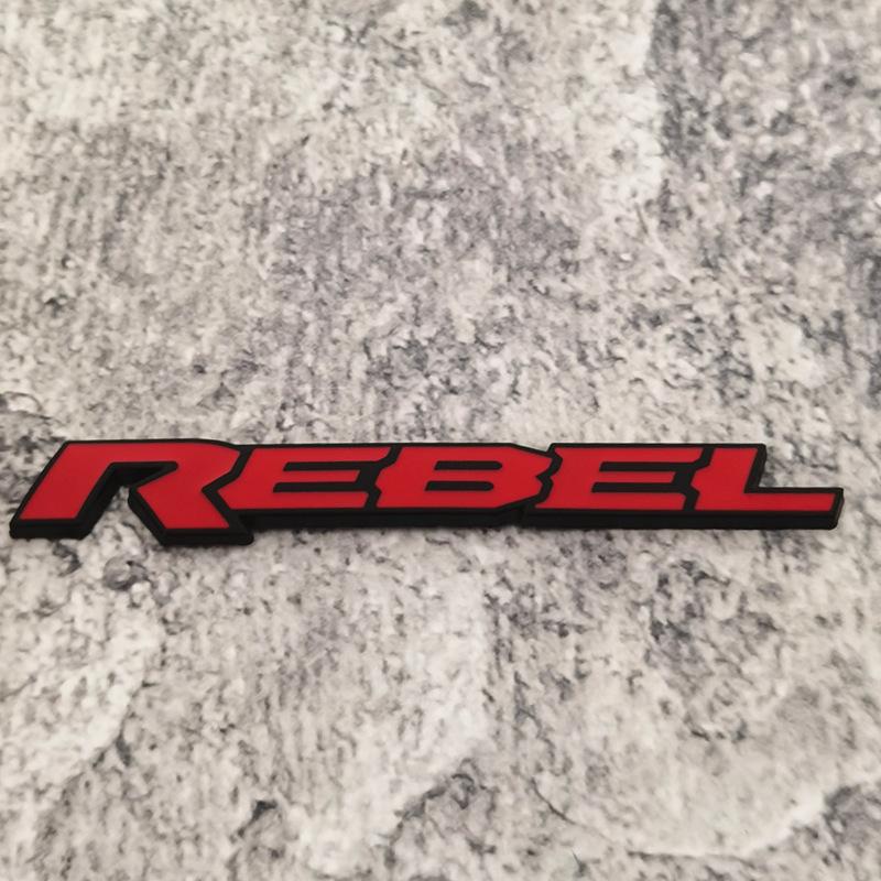 Adesivi per Auto in Metallo 3D di Alta Qualità Lettere Personalizzate REBEL Copri Graffi Accessori Decorativi per Auto