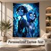 Wall Hanging Tapestry Art Cloth Bedroom Room Background DecorCorpse Bride Emily Victor