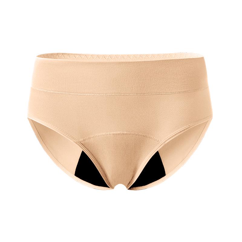 Ademende Menstruatieonderbroeken met Hoge Taille voor Plus Size met Absorberend Kruisje
