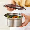 Korean Stainless Steel Food Storage Container Refrigerator Airtight Lunch Box