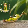 Resin Frog Flower Pot Ornaments Mini Home Micro Landscape Cute Animal Frog Ornament