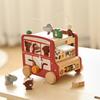 Montessori Beschäftigungsspielzeug Lernspiele Bus 5 in 1 Beschäftigungsbox Spielzeug Montessori Holzspielzeug Kinderspielzeug Babyspielzeug 0 12 Monate Geschenke Kinder