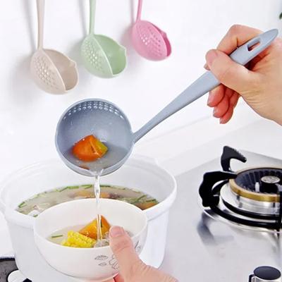 2 in 1 Suppenlöffel Löffel mit langem Griff Kreativer Löffel Sieblöffel Kochwerkzeug Küchenartikel Alle mit kostenlosem Versand
