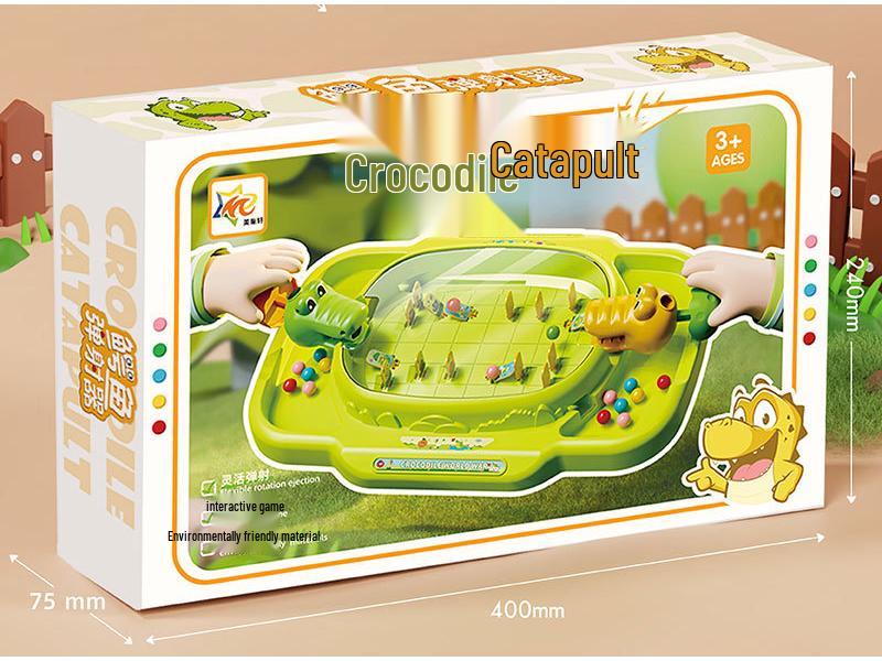 Children's Crocodile Shooting Marble Game: Interactive Parent-Child Educational Toy