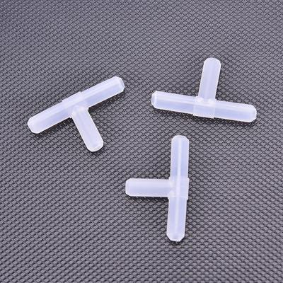 10 Adet 4Mm Plastik "T" 3 Yollu Akvaryum Hava Pompası Boru Bağlantı Parçaları