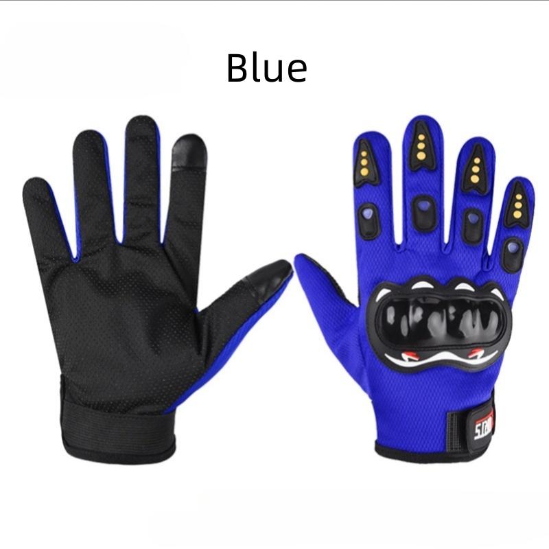 Bicycle Full-finger Gloves Men Touch Screen Outdoor Off-road Sports Cycling Protection Anti-fall Motorcycle Finger Gloves