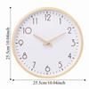 10inch Decorative Wall Clock Nordic Style Silent Scale Clock Wooden Wall Clock  Home Decoration