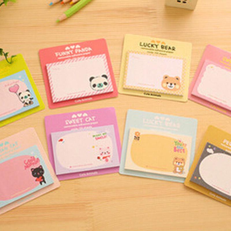 Korean Cute Fresh Style Sticky Notes: Portable Creative Memo Pad for Students