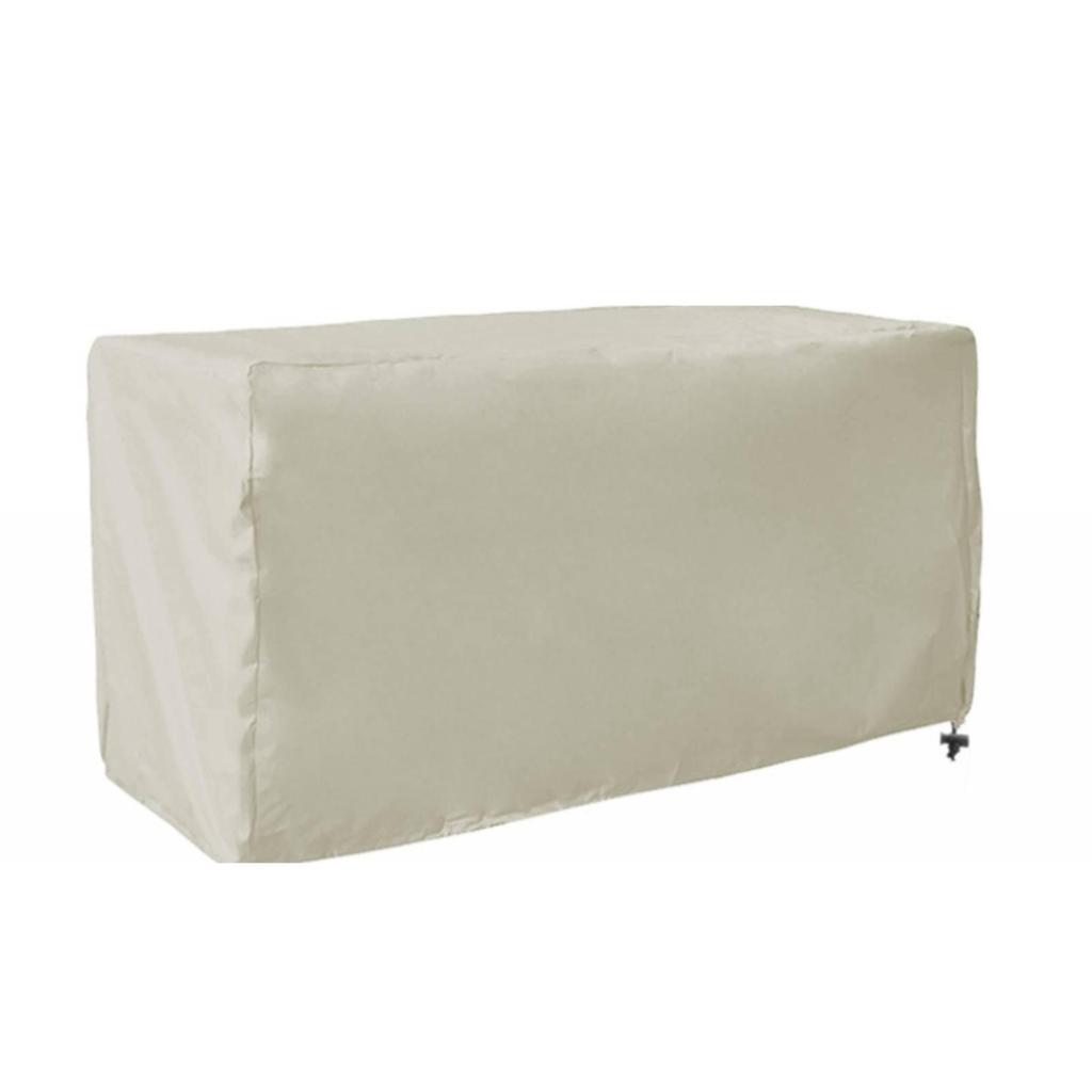 Outdoor Storage Box Cover Waterproof Container Dustproof for Garden Black 1236255cm