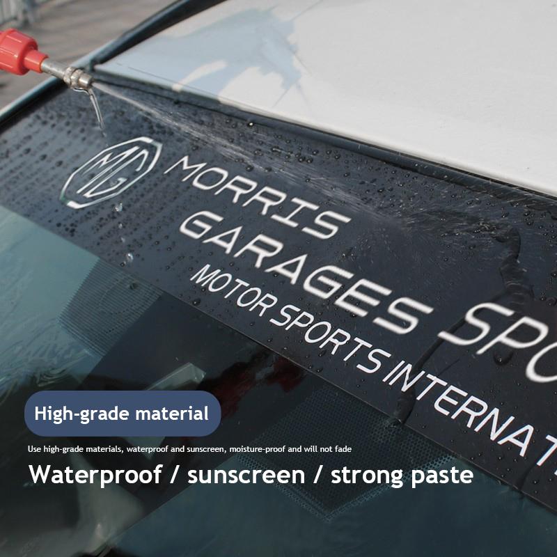 1Pcs Car Windshield Decal Sticker Decoration Stickers For MG ZS MG4 MG5 MG7 MG3 MG6 HS Cyberster Hector Gloster ZX GS GT ES5 ZST w2