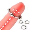Cock Ring Prolong Intercourse Time Ergonomic Stainless Steel Delay Ejaculation Lock Ring for Male