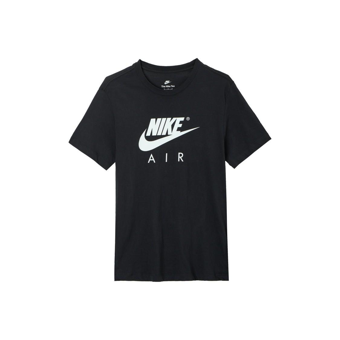 

Nike large logo print athletic short-sleeve T-shirt for men in black M