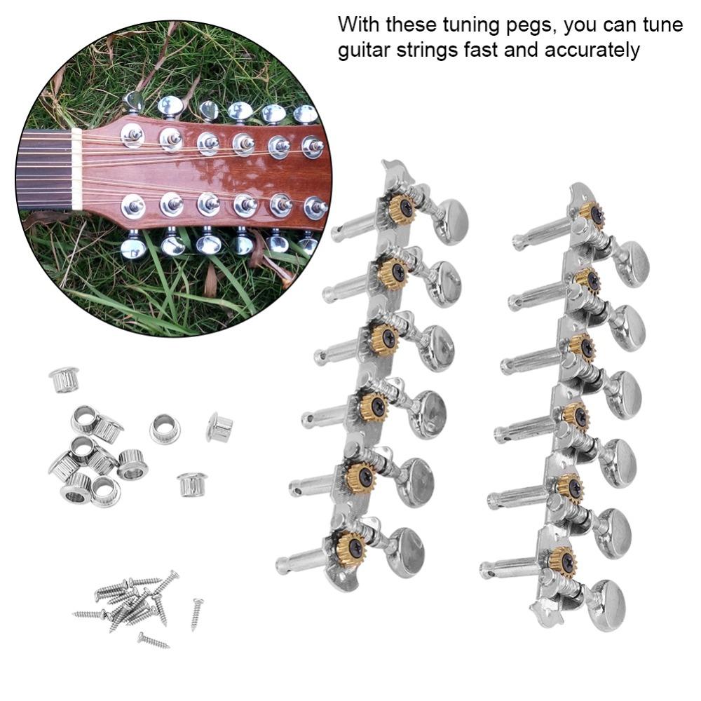 6L6R Configuration Guitar Tuning Pegs Smooth Tuning Machine Heads  For Guitar Repair