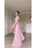 2025 Spring Elegant Long-Sleeve Silky Dress