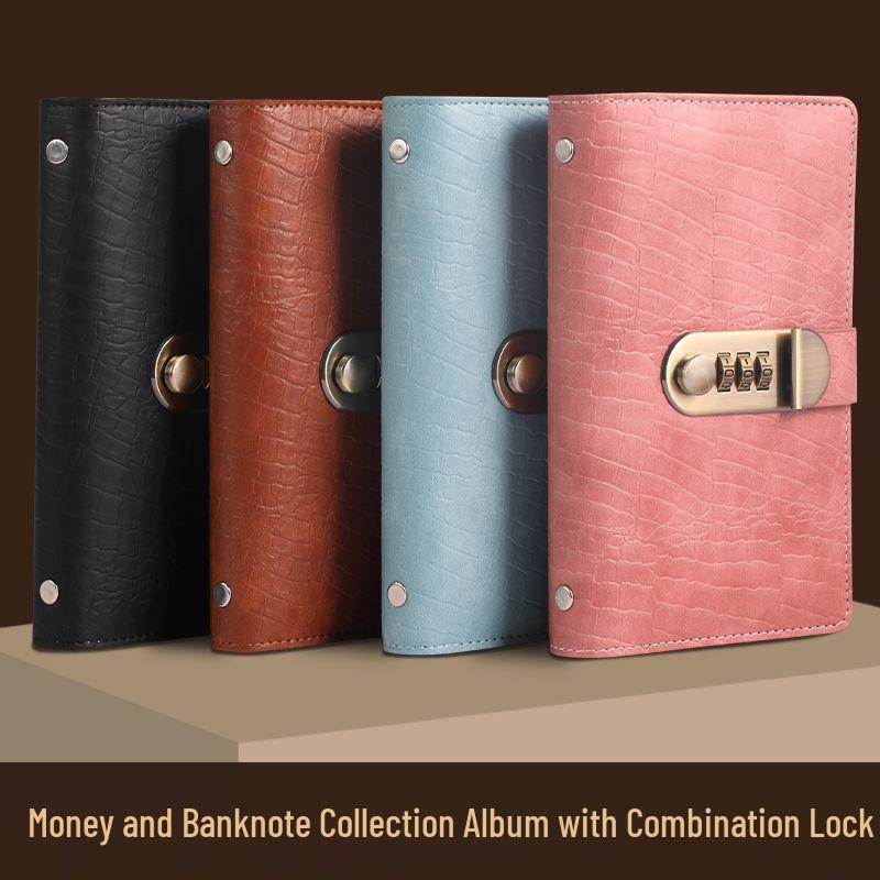 Secure Coin & Cash Storage Album with Password Lock - Waterproof, Dustproof, Anti-theft, Large Capacity Piggy Bank
