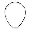 BANDEL Muta Healthcare Necklace Wave Magnetic Necklace (54cm, Black X Silver)