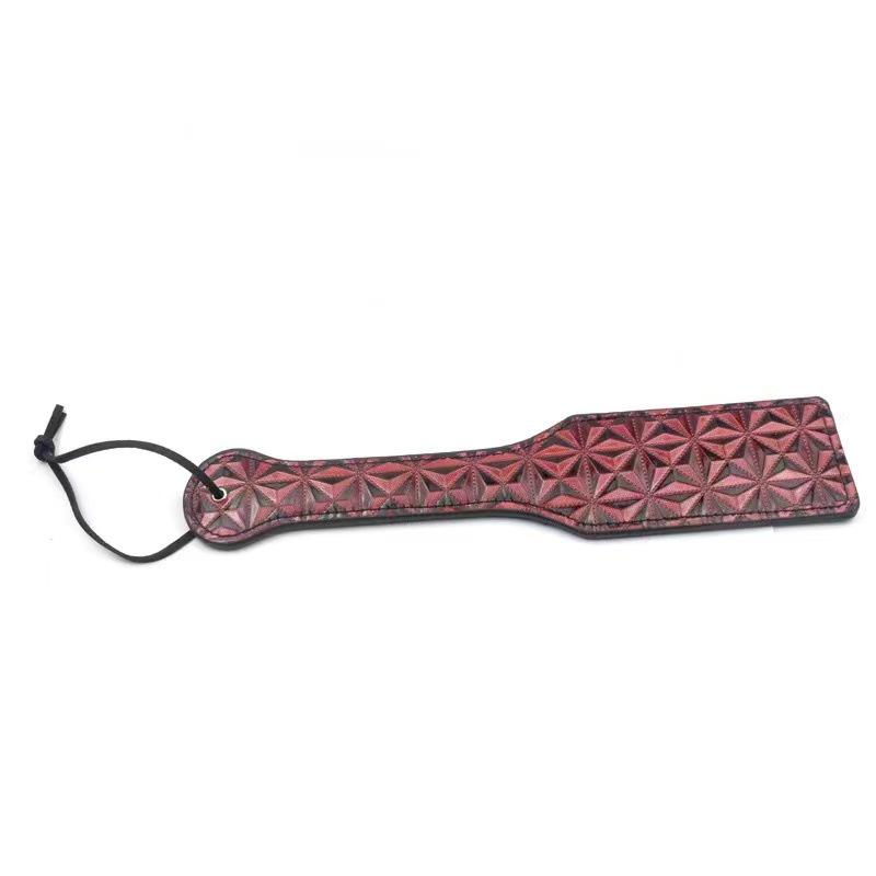 PU Leather Spiked Paddle - Couples' Flirtation and Spanking Toy.