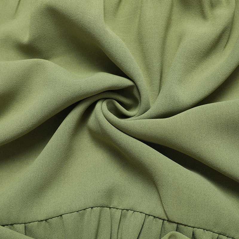 Women's Long-Sleeve V-Neck Ruffle Swing Dress for Autumn