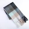 Ac Plaid Scarf Women'S Atmosphere Classic Rainbow Fashion Versatile Imitation Cashmere Shawl Thickened Warm Scarf