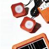 Portable Slim Solar Power Generator with USB Charging LED Flood Lights for Hiking Fishing Patio Lighting