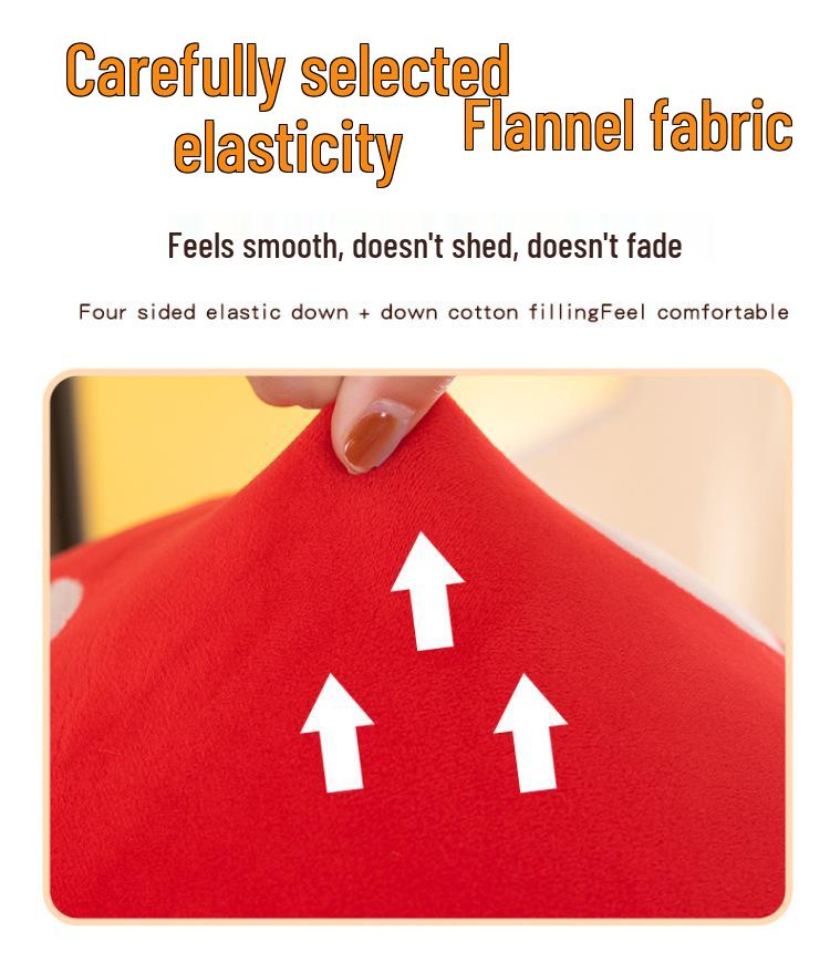 Adorable Red Mushroom Plush Toy & Pillow