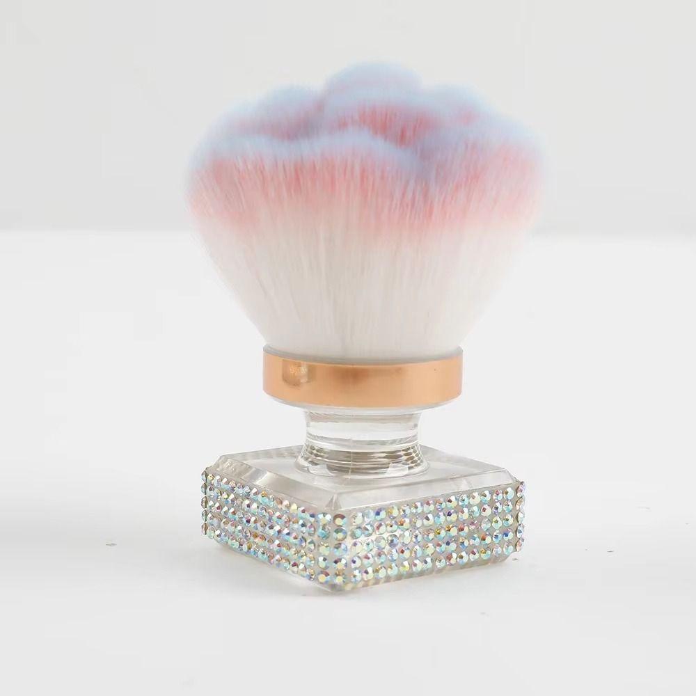 With Rhinestones Base Nail Art Dust Cleaner Brush Nail Cleaning Brush  Cosmetic Tool