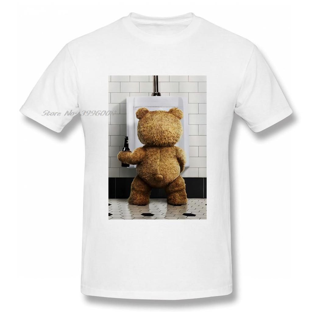Ted Bear Movie Beer Bath Funny T Shirt Men High Quality Cotton Summer T-shirt Short Sleeve Tshirt Brands WoMen Tee Top Gift