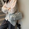 Sweet Bow Shoulder Bags Adjustable Cute Underarm Bag Versatile Korean Boston Pillow Bag  Outings