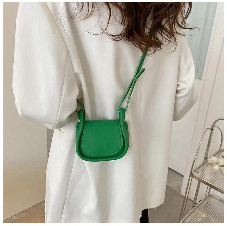 Solid PU Leather Bags for Women Fashion and Simple Mini Bag New Small Square Bag Crossbody Bags for Women