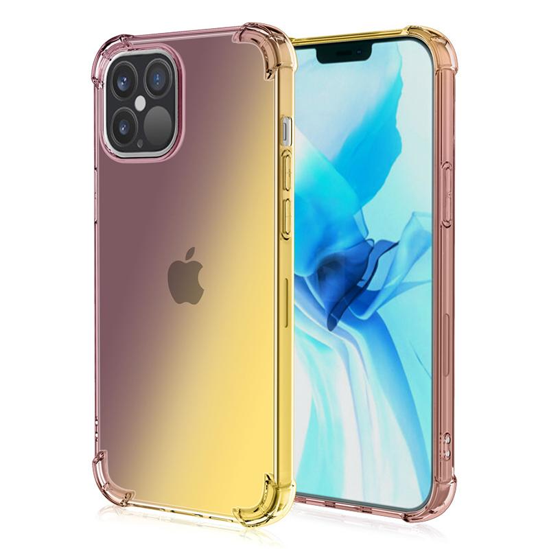 For iPhone 15 Pro Max Gradient Color TPU Phone Case Anti-drop Phone Cover