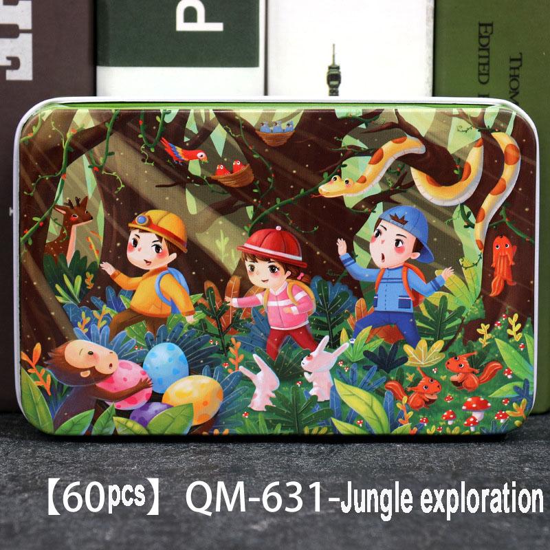60pcs Wooden Jigsaw Puzzles 3D Cartoon Mermaid/Snow White/Cinderella/Princess/Helicopter/Hot Air Balloon Puzzles for Baby  Kids