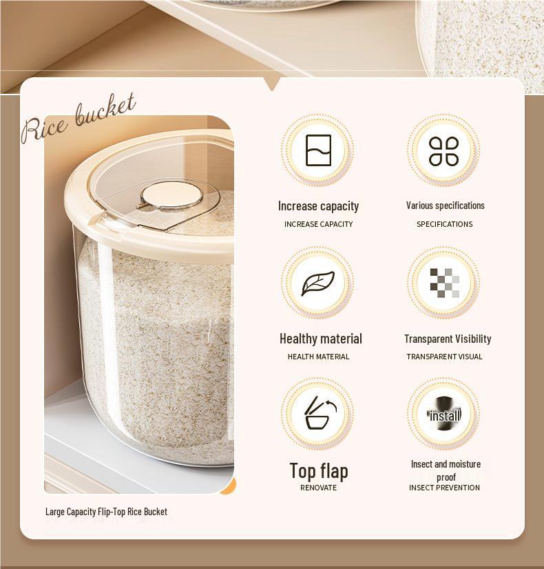 2025 Moisture-Proof Anti-Insect Food-Grade Rice & Flour Storage Container