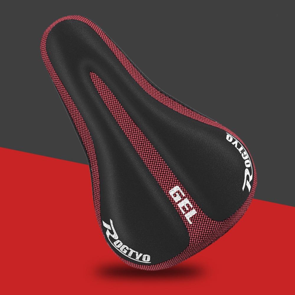 

Силиконовый чехол для сиденья MTB, дышащий чехол для велосипедного седла, новый чехол для подушки сиденья велосипеда красный/чёрный