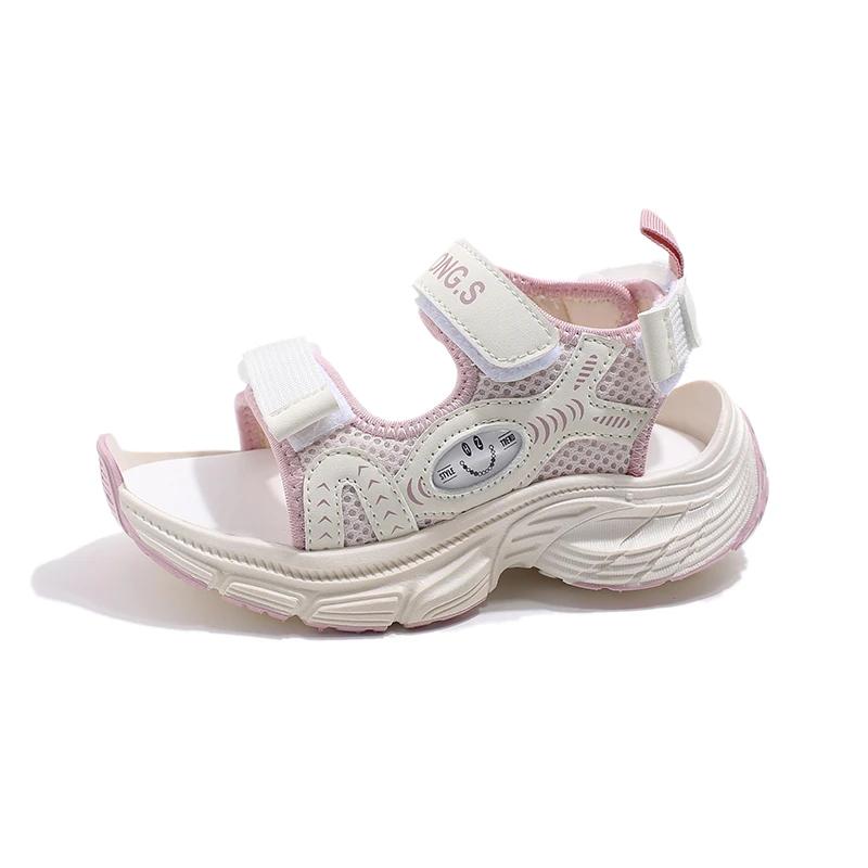 Boys Summer Sports Sandals for Boys Girls Kids Casual Summer Beach Sandals Open Toes Air Mesh Breathable Anti-kick Fashionable