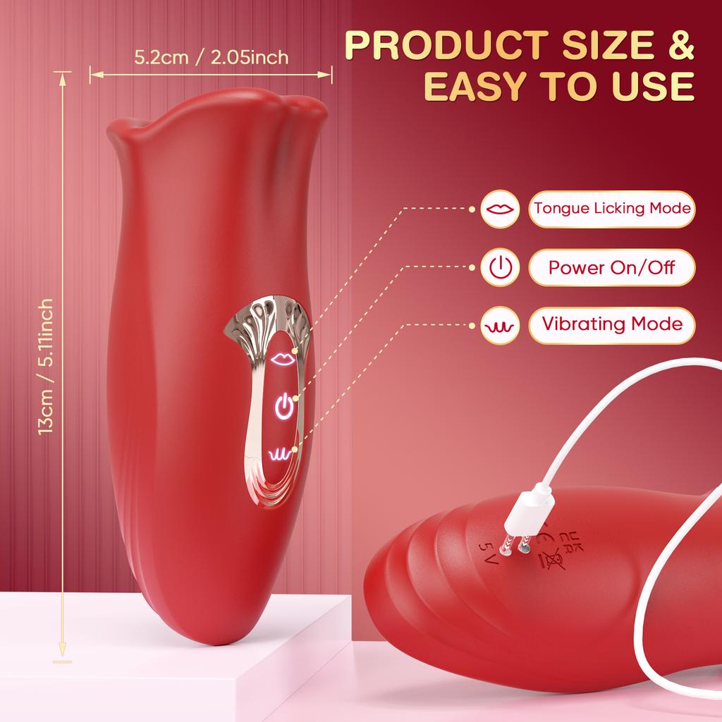 Realistic Oral Tongue Licking Vibrator Women Clitoris Stimulator Nipple Clitoral Vibrating Massager Sex Toy for Adults Products