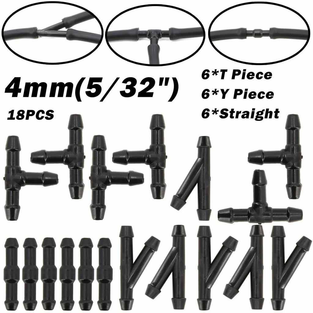 Car Wash Maintenance Tools 2M+18pcs Connectors Windscreen Wiper Washer Jet Tube Pipe Nozzle Pump Hose Anti-Leak