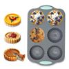 Heat Resistant Silicone Fluted Tube Cake Molds for Oven Microwave Baking Pan with Easy Releases Dishwasher Safe Design