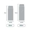 Tyeso Stainless Steel Pocket Insulated Water Bottle Cute Compact Straight Cup High-Quality Stylish Drinking Mug for Hydration
