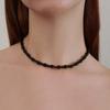 [Silver 925] [Gift Recommendation]_oval Onyx Necklace