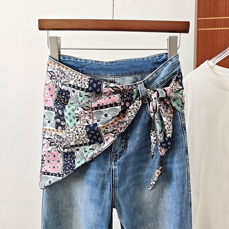 

1 шт. [Женский пояс-шарф] Женский пояс-шарф - Длинный ремешок, утягивающий талию, для джинсов, платьев, брюк - Элегантный акцент для пояса