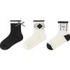 Mini Balabala Kids' 3-Pack Soft Mid-Tube Cotton Socks