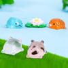 Cute Glow-in-the-dark Resin Animal Miniatures For Diy Micro Landscape Decor