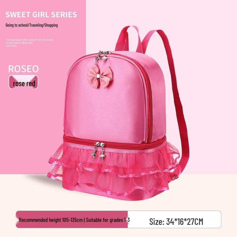Girls' Princess Dress Style Backpack for Ages 3-6 Kindergarten - Fresh & Cute Design