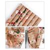 Christmas Wrapping Paper Vintage Thick Brown Holiday Gift Wrap with Christmas Tree Truck Snowflake