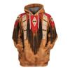 New Fashion Indian Style Jacket 3D Printed Sweatshirt Personalized Men's and Women's Hoodie Hip Hop Oversized Fashion Pullover N