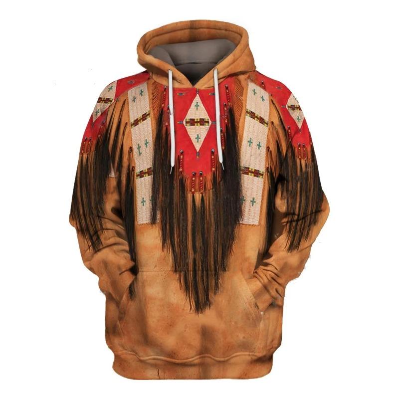 New Fashion Indian Style Jacket 3D Printed Sweatshirt Personalized Men's and Women's Hoodie Hip Hop Oversized Fashion Pullover N